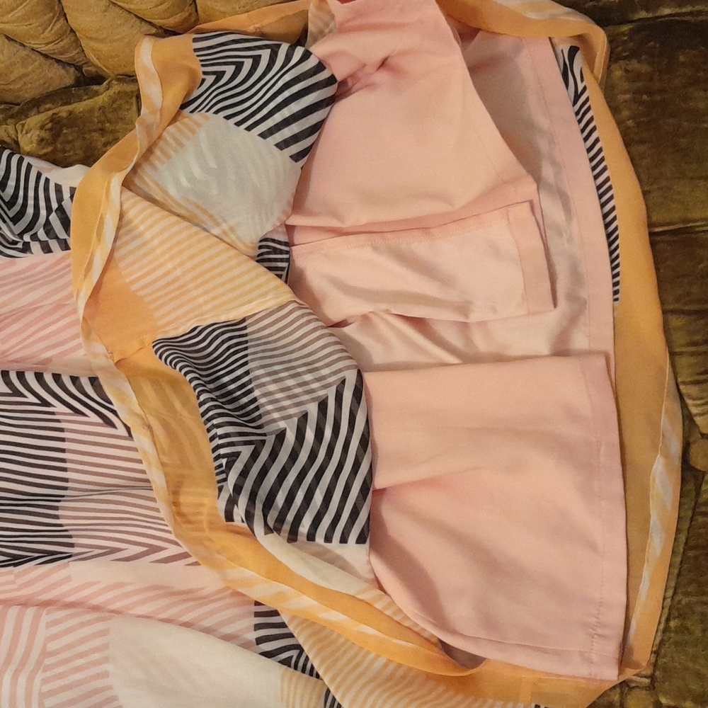 Vince Camuto Pink and Yellow Striped Dress - Picture 5 of 8